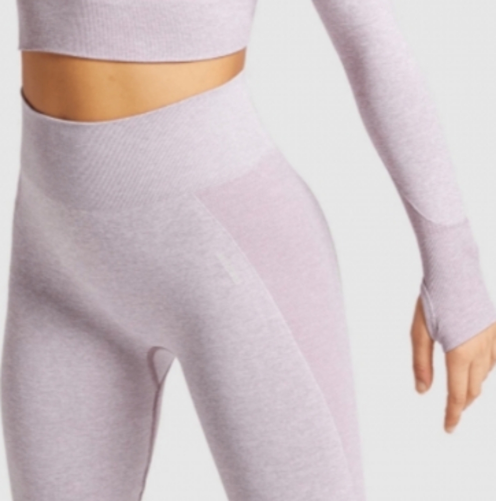 NWOT GymShark Flex High Waisted Leggings Purple Marl Small | Matching top avail